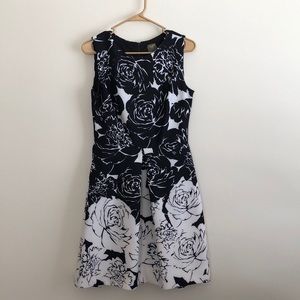 Black & White Floral Dress
